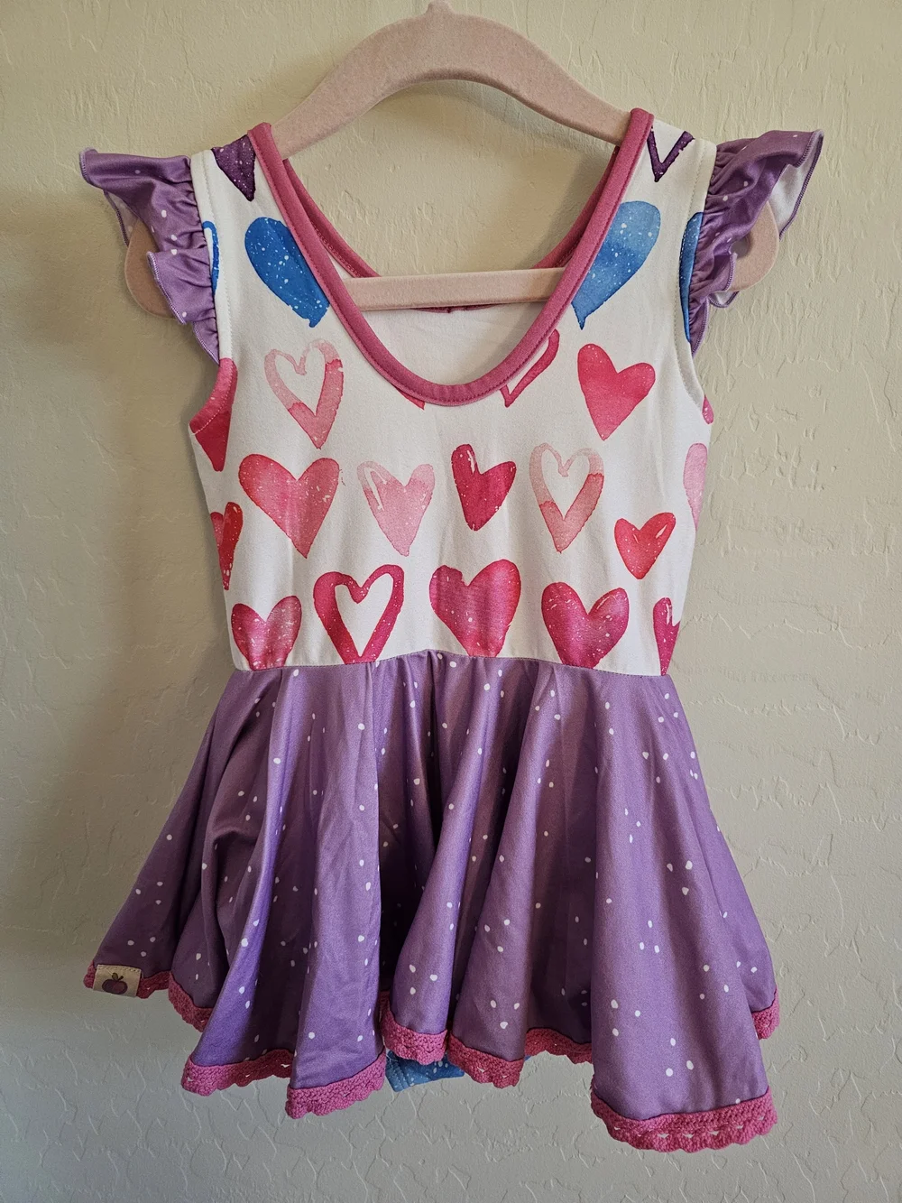Cheeky Plum Farrah Leotard Ombre Heart 3T